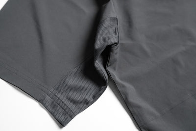 EST. Light Half-Zip Raglan Short Sleeve Jacket - Grey
