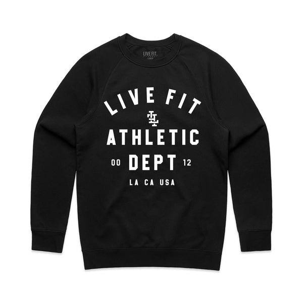 Slate Logo Fleece Crewneck Sweater - Live Fit. Apparel