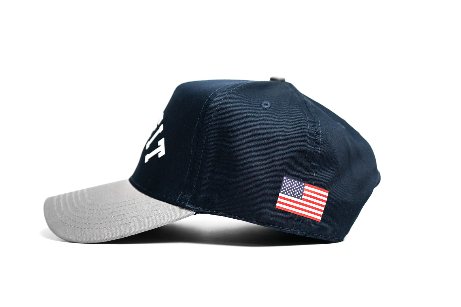 Live Fit. 5 Panel Snapback - Navy / Grey