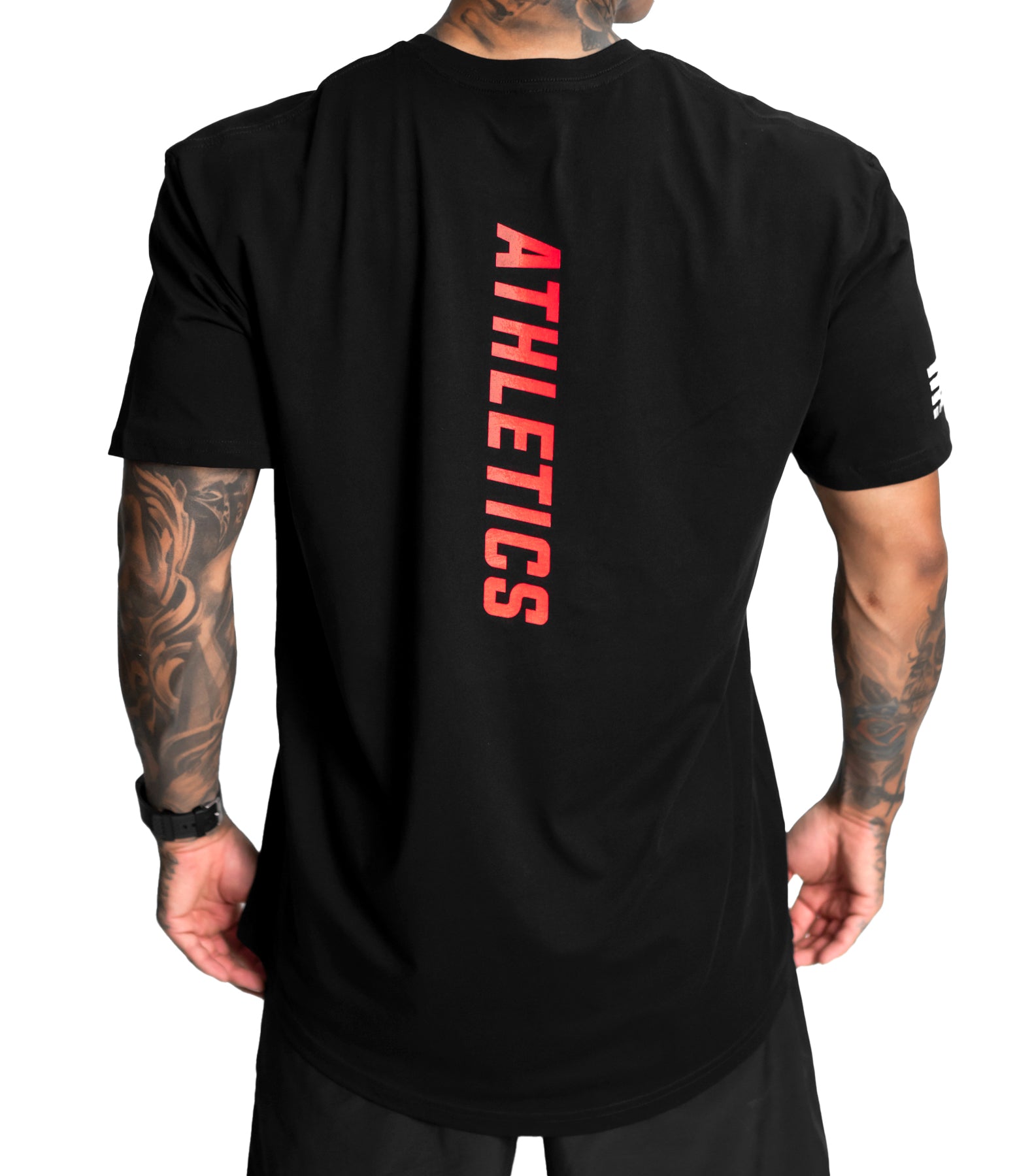 Athletics Scallop Tee - Black / Infra Red