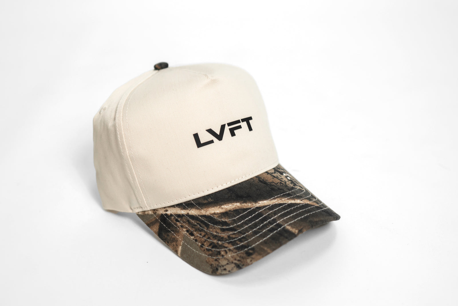 Slate Two Tone 5 Panel - Beige / Tree Camo