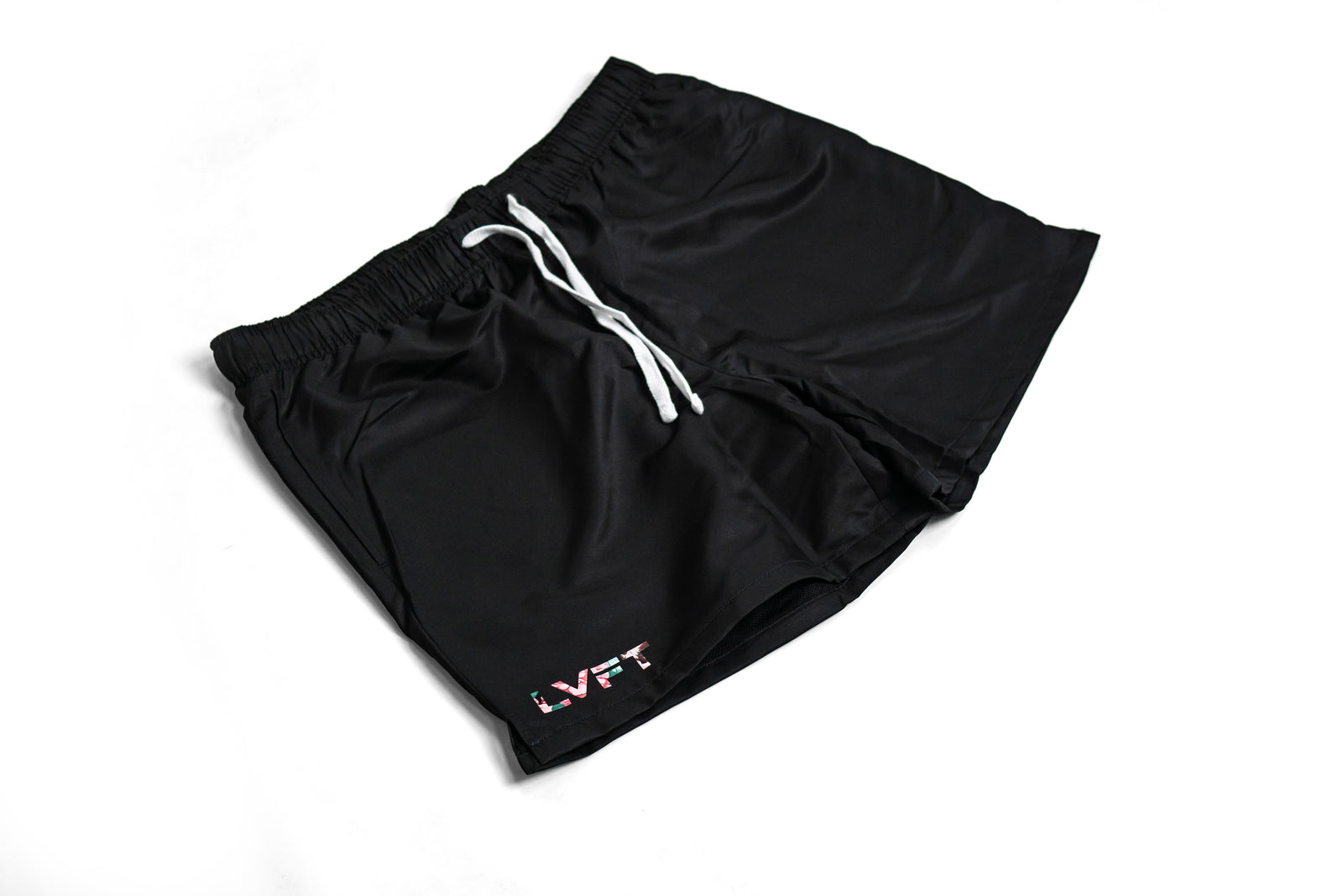 Slate Running Shorts - Black / Floral