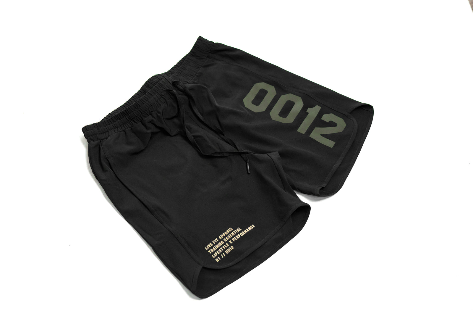 0012 Hybrid Active Shorts - Black / Olive