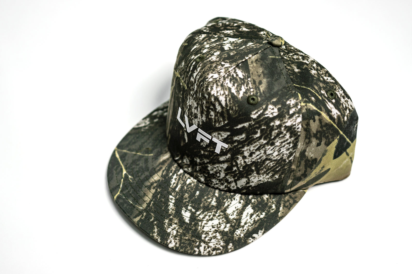 Slate Cotton Twill Flatbill Snapback - Tree Camo