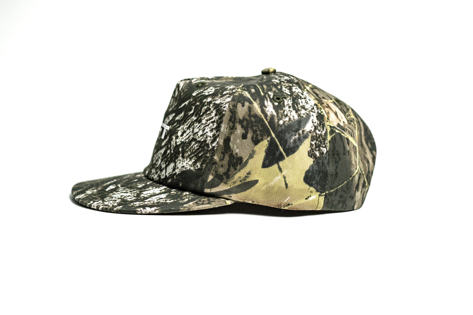 Slate Cotton Twill Flatbill Snapback - Tree Camo
