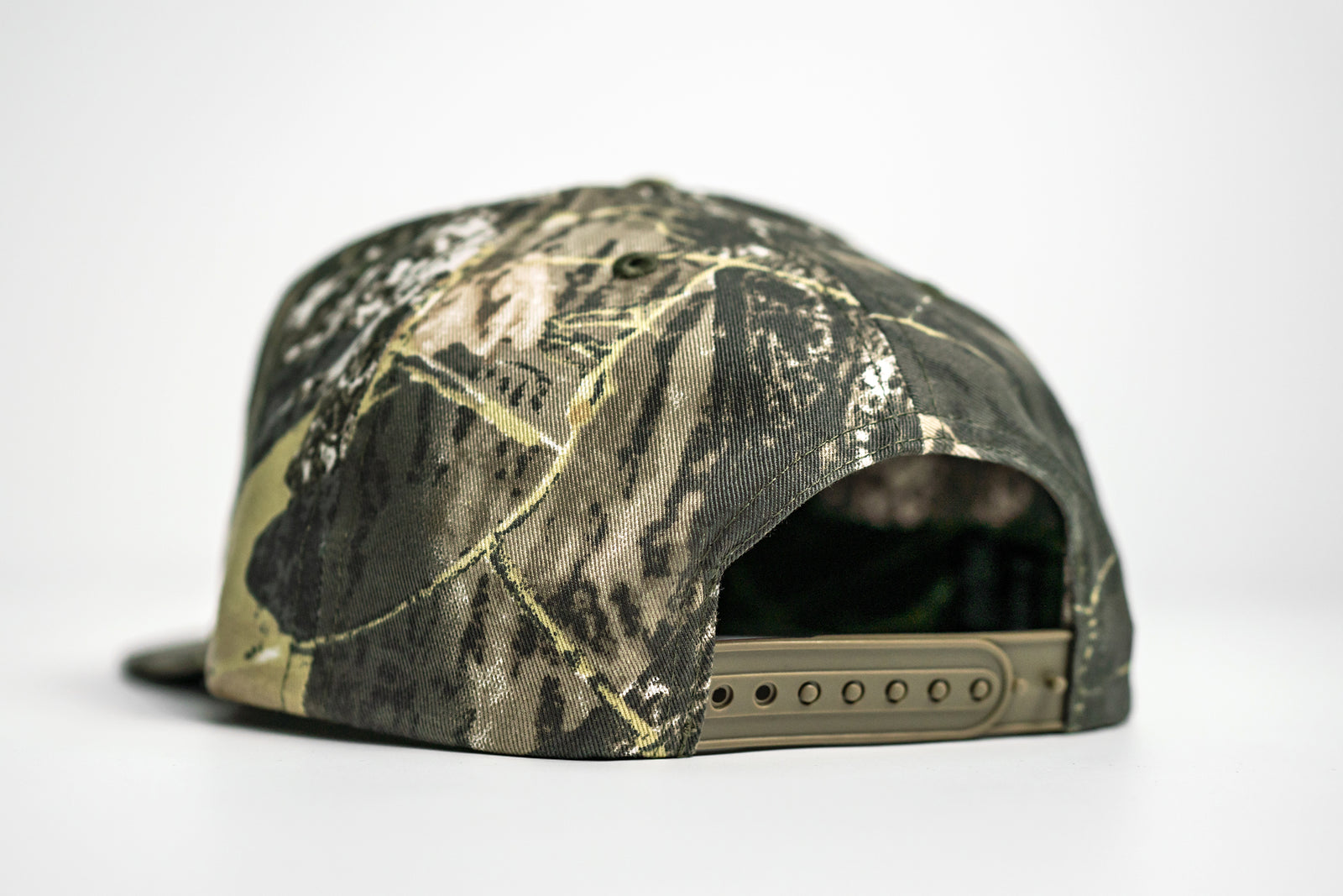 Slate Cotton Twill Flatbill Snapback - Tree Camo