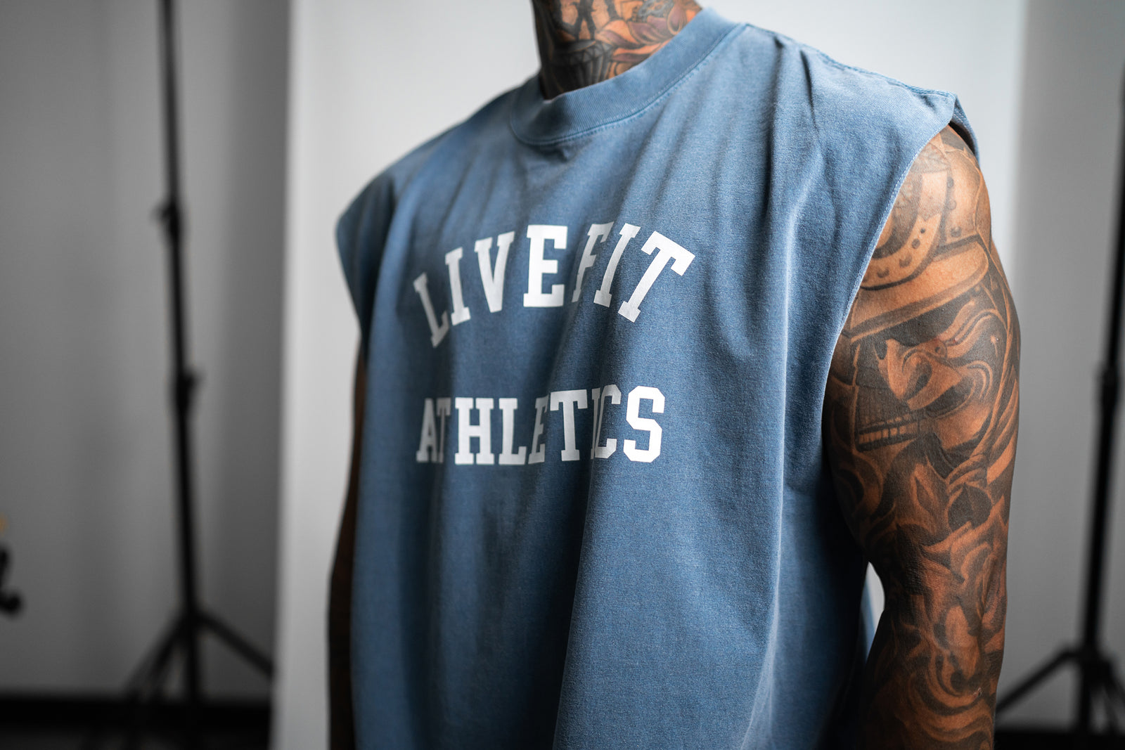 Live Fit Athletics Muscle Tank - Denim