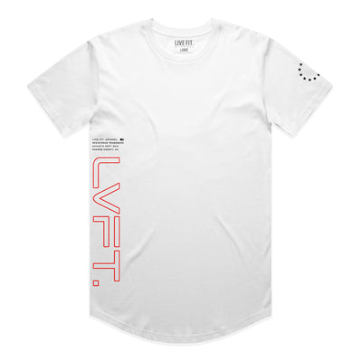 Dynamic Scallop Tee - White / Red