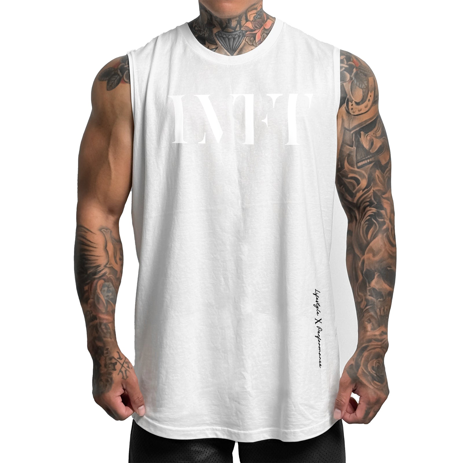 Echo Muscle Tank - White
