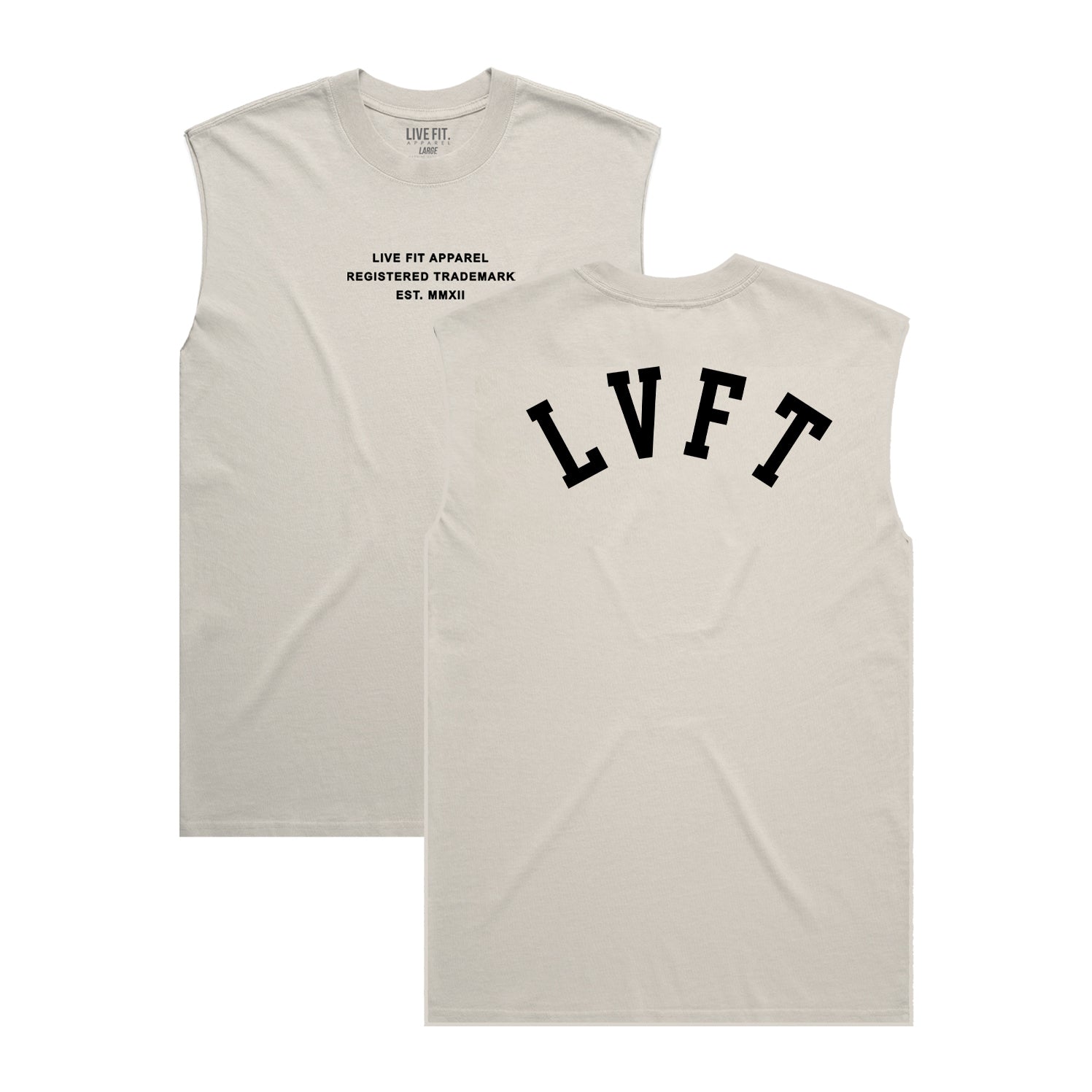 Faded Heavyweight Muscle Tank - Faded Bone