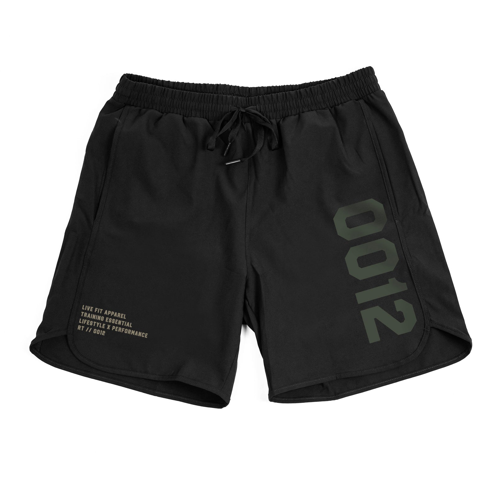 0012 Hybrid Active Shorts - Black / Olive