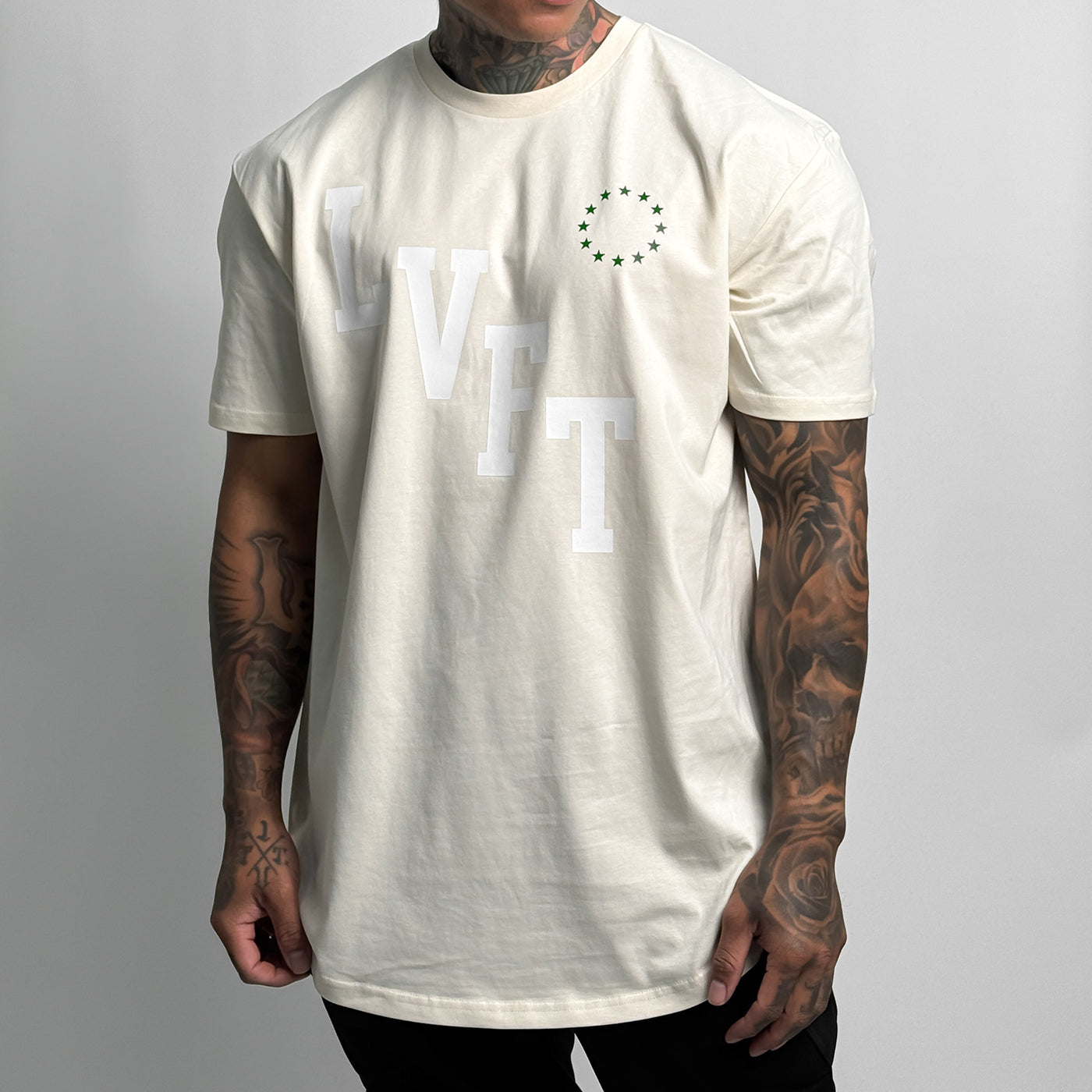 All Star Varsity Scallop Tee - Ecru