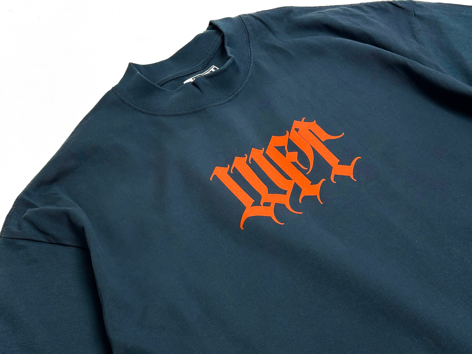 Mystik Pump Tee - Slate Blue / Orange