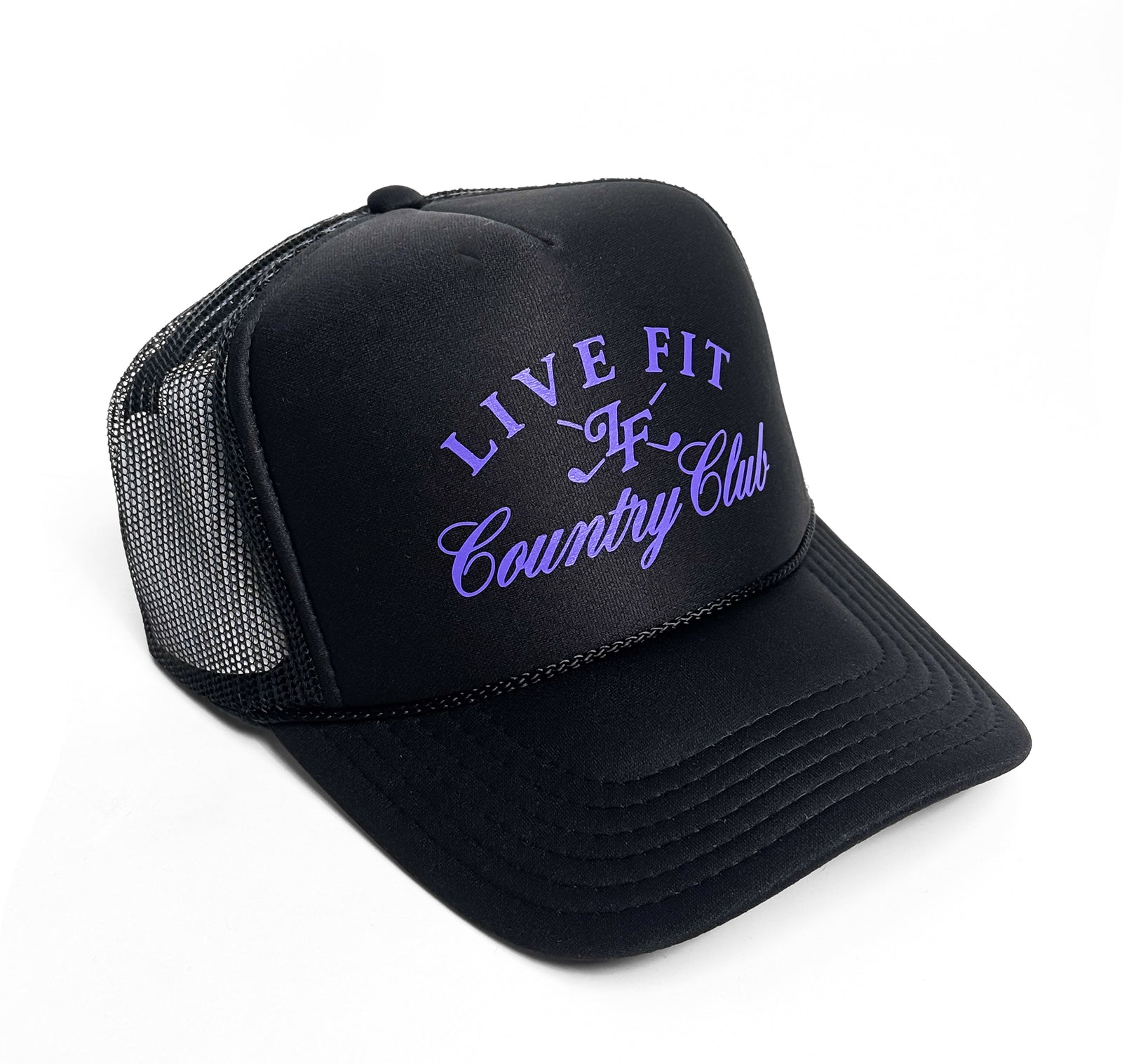 Country Club Foam Trucker - Black / Purple