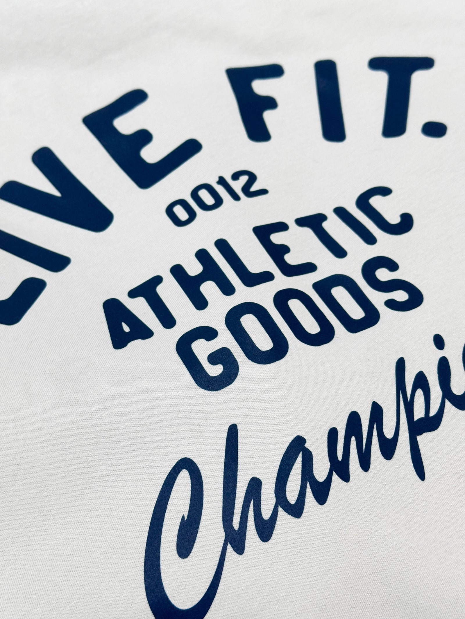 Athletic Goods Tee - Sand / Navy