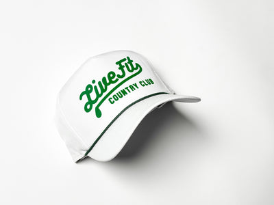 Letterman Golf Cap - White