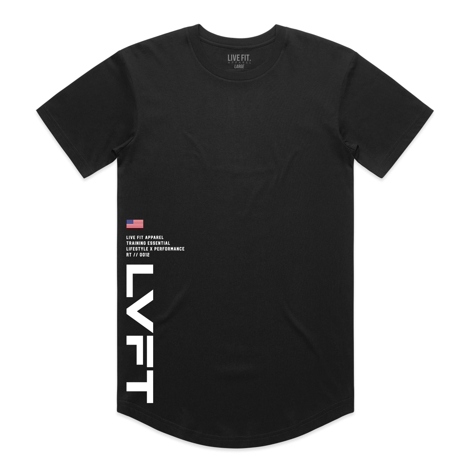 Legacy Scallop Tee - Black