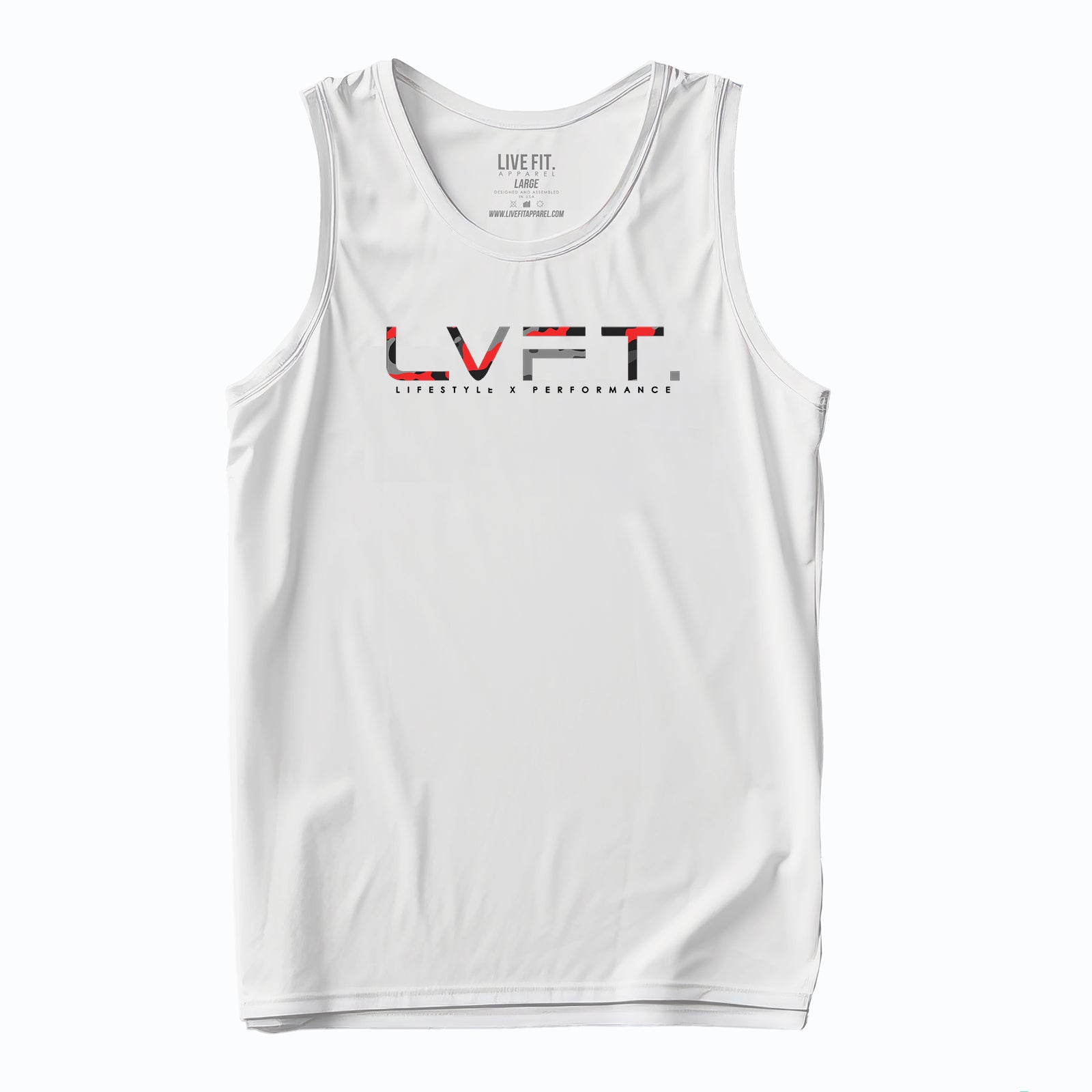 Recon Classic Tank - White / Red Camo