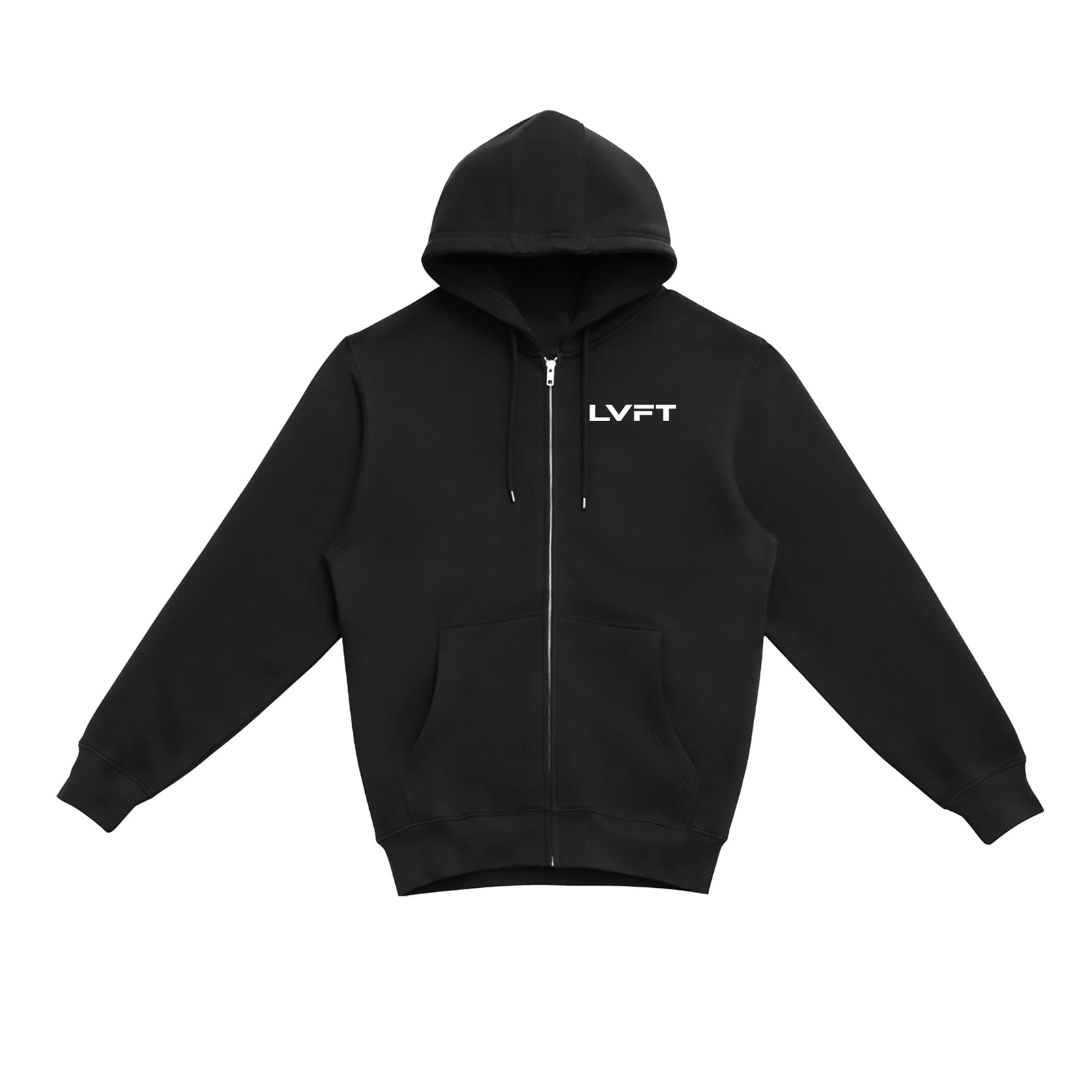 Slate Zip Up Hoodie - Black