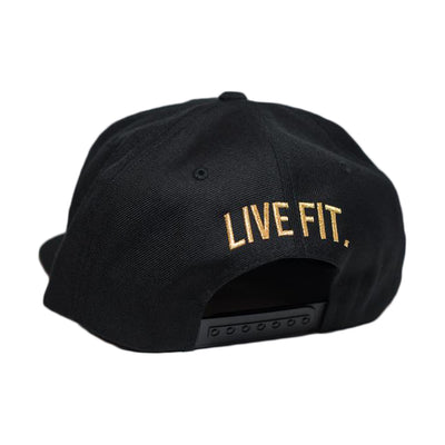 Live Fit Apparel C Snapback - Black/ Gold - LVFT