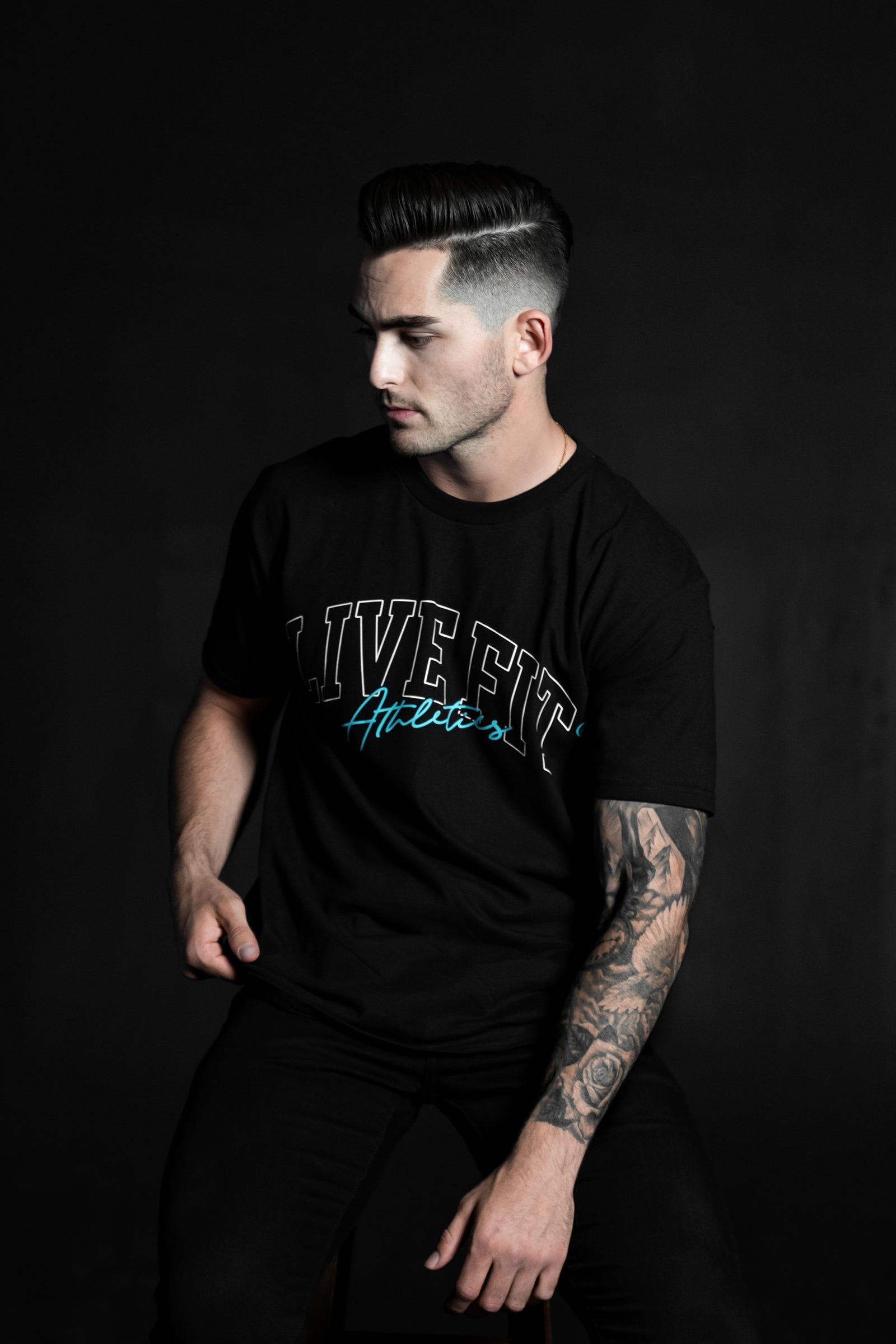Viper City Tee - Black/Teal