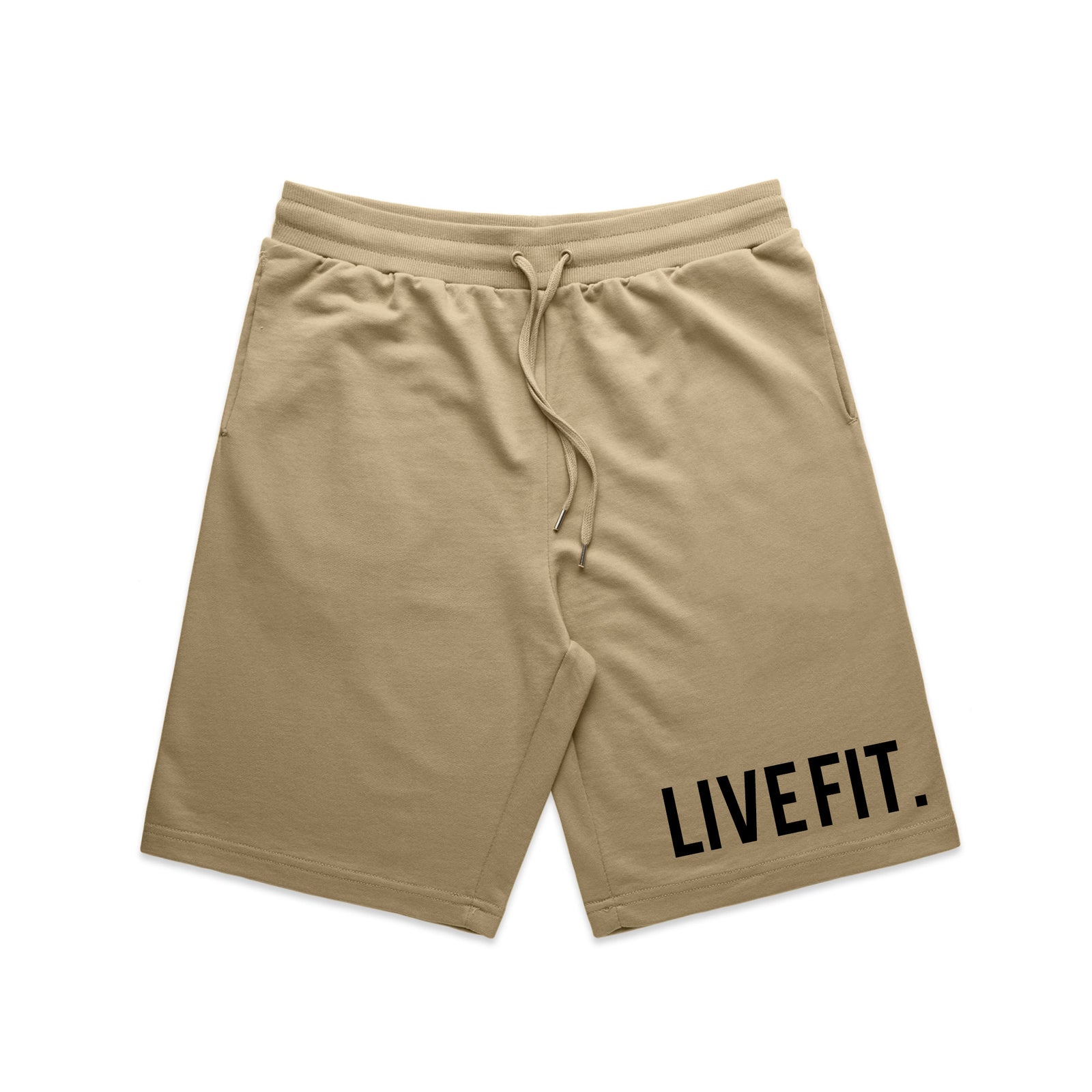 Classic Live Fit. Sweat Shorts - Sand