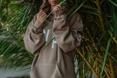Crew Pullover Hoodie - Sand