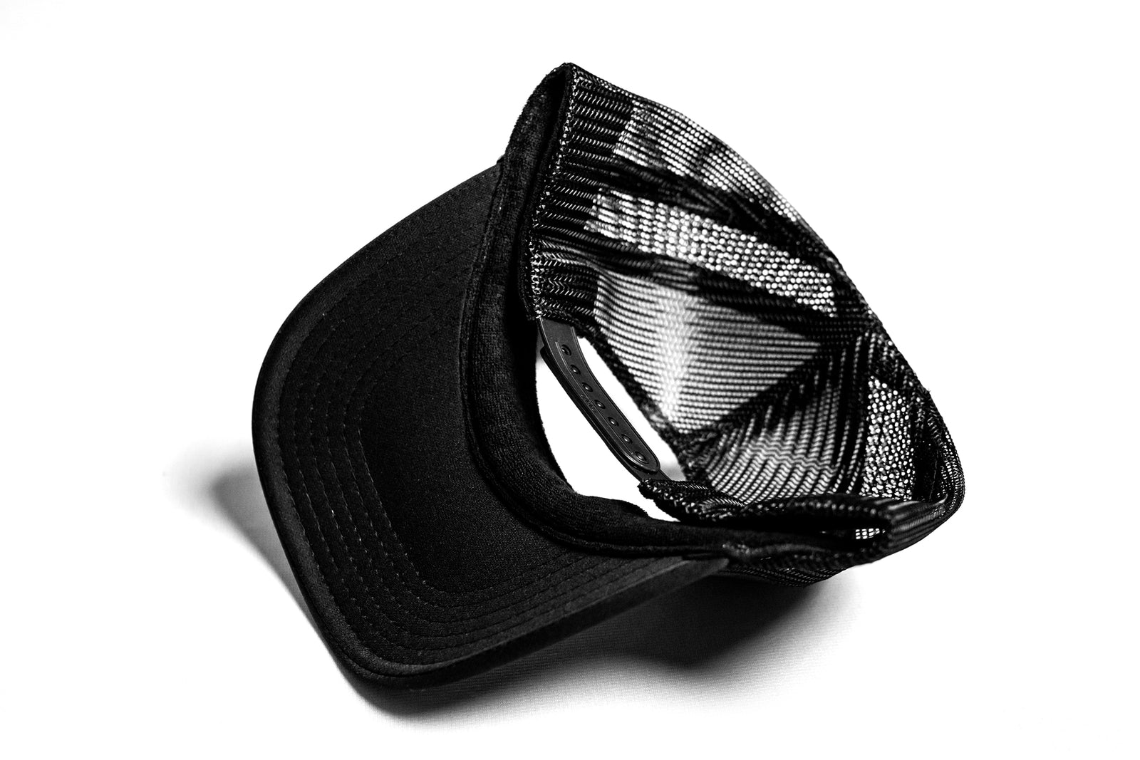 5 Panel Foam Trucker Hat - Black