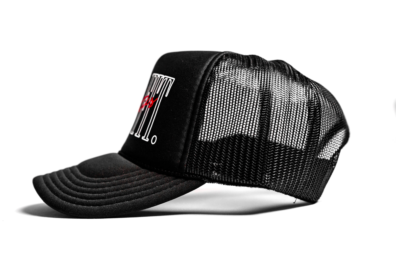 5 Panel Foam Trucker Hat - Black