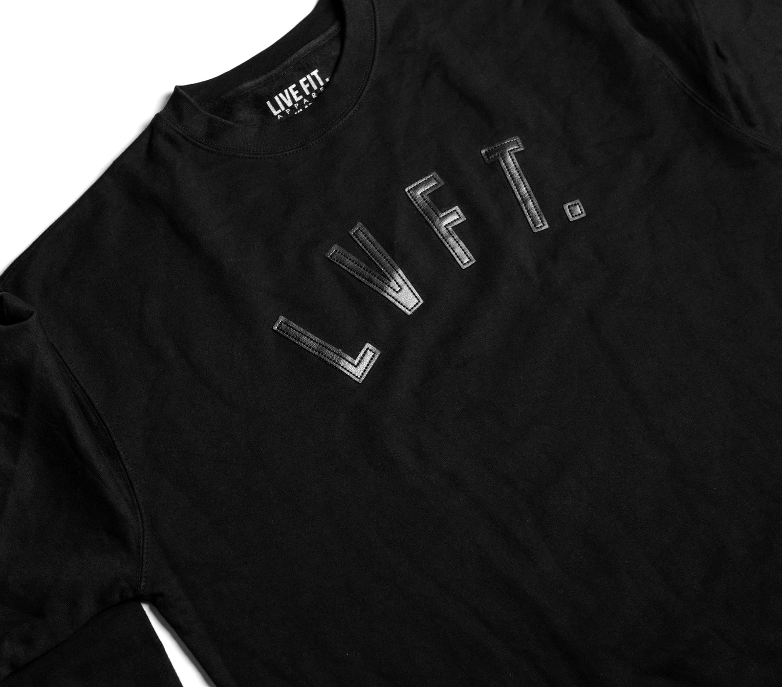Leather Cut Out Crewneck