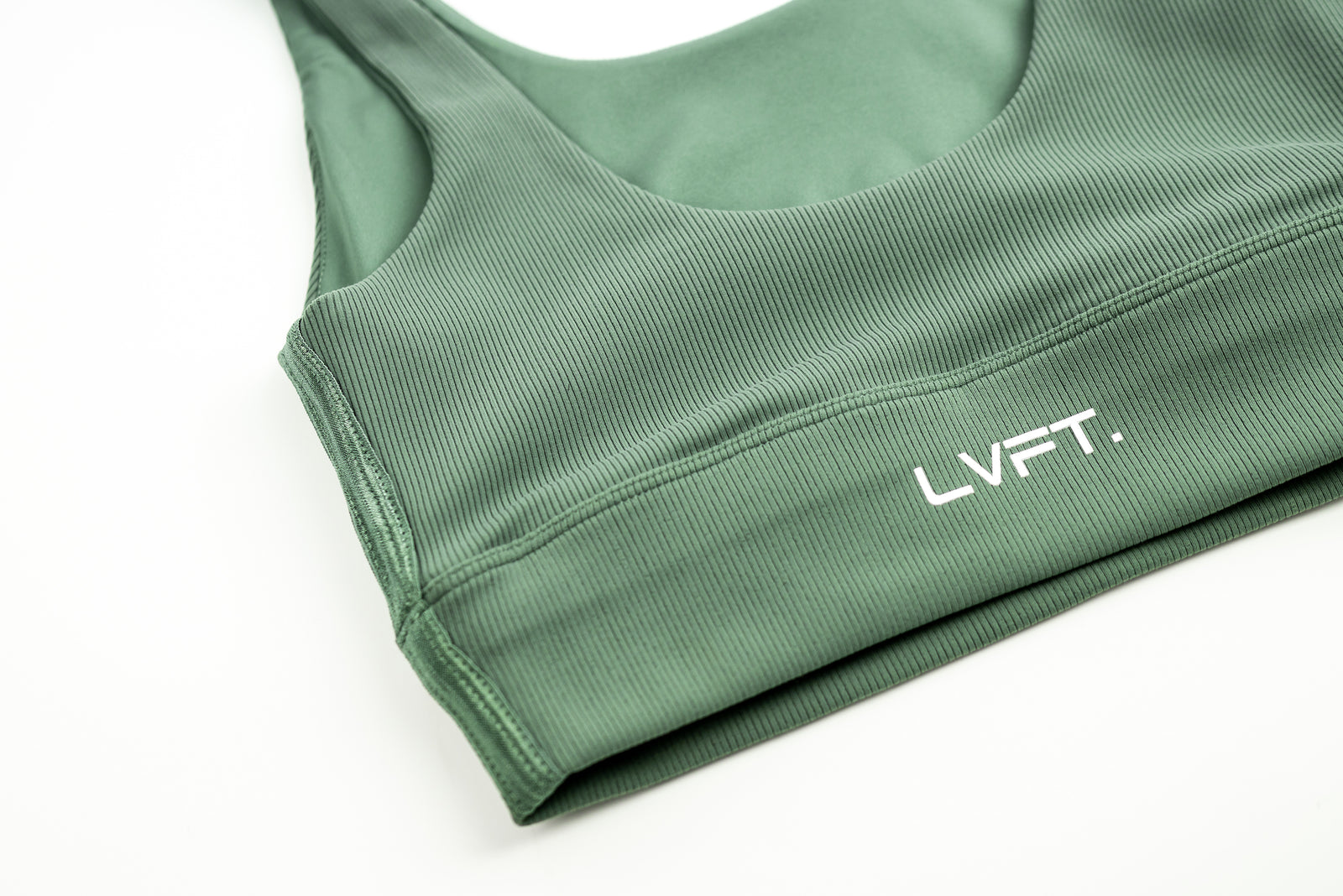 Ribbed Yoga Bra - Sage