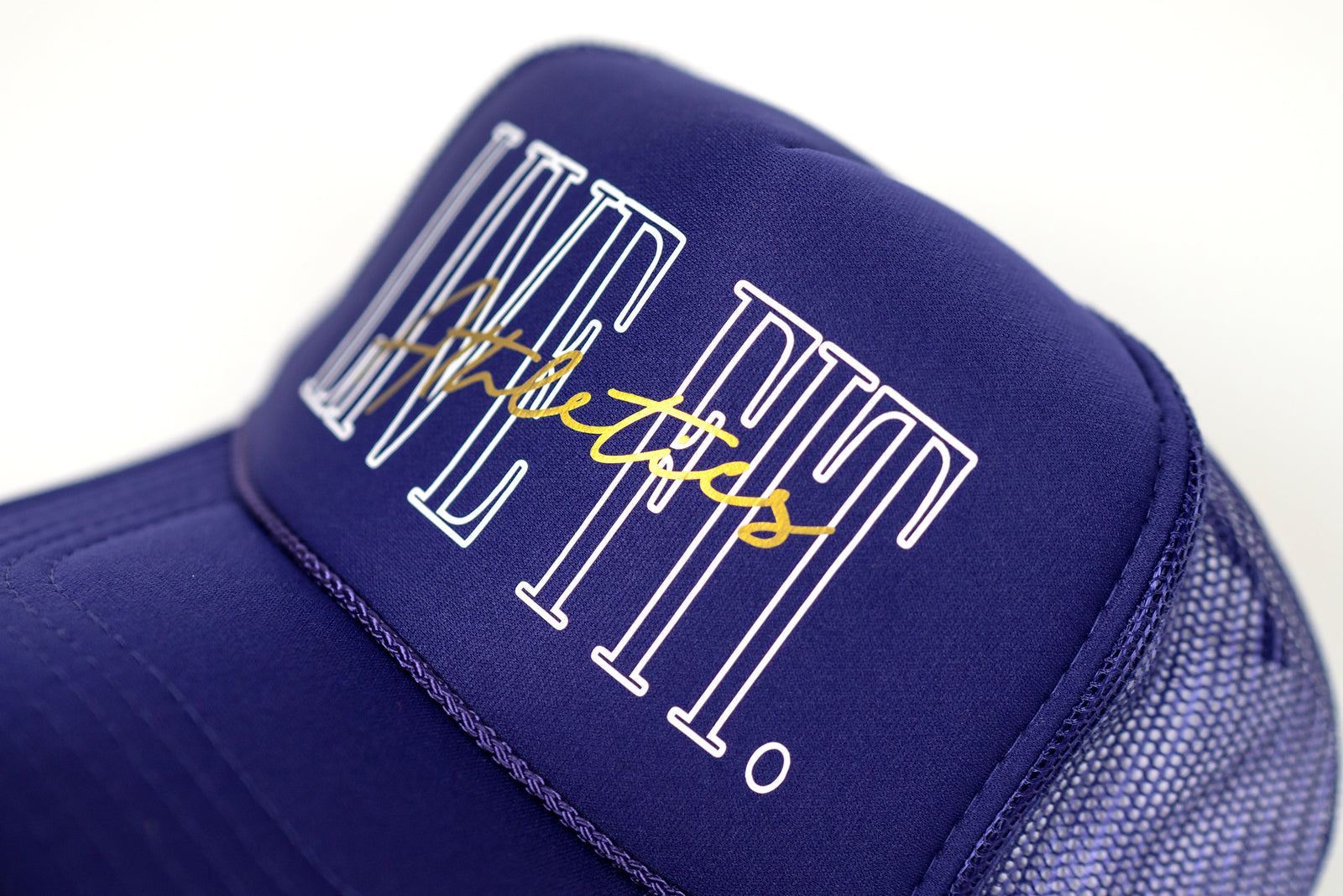 5 Panel Foam Trucker Hat - Purple