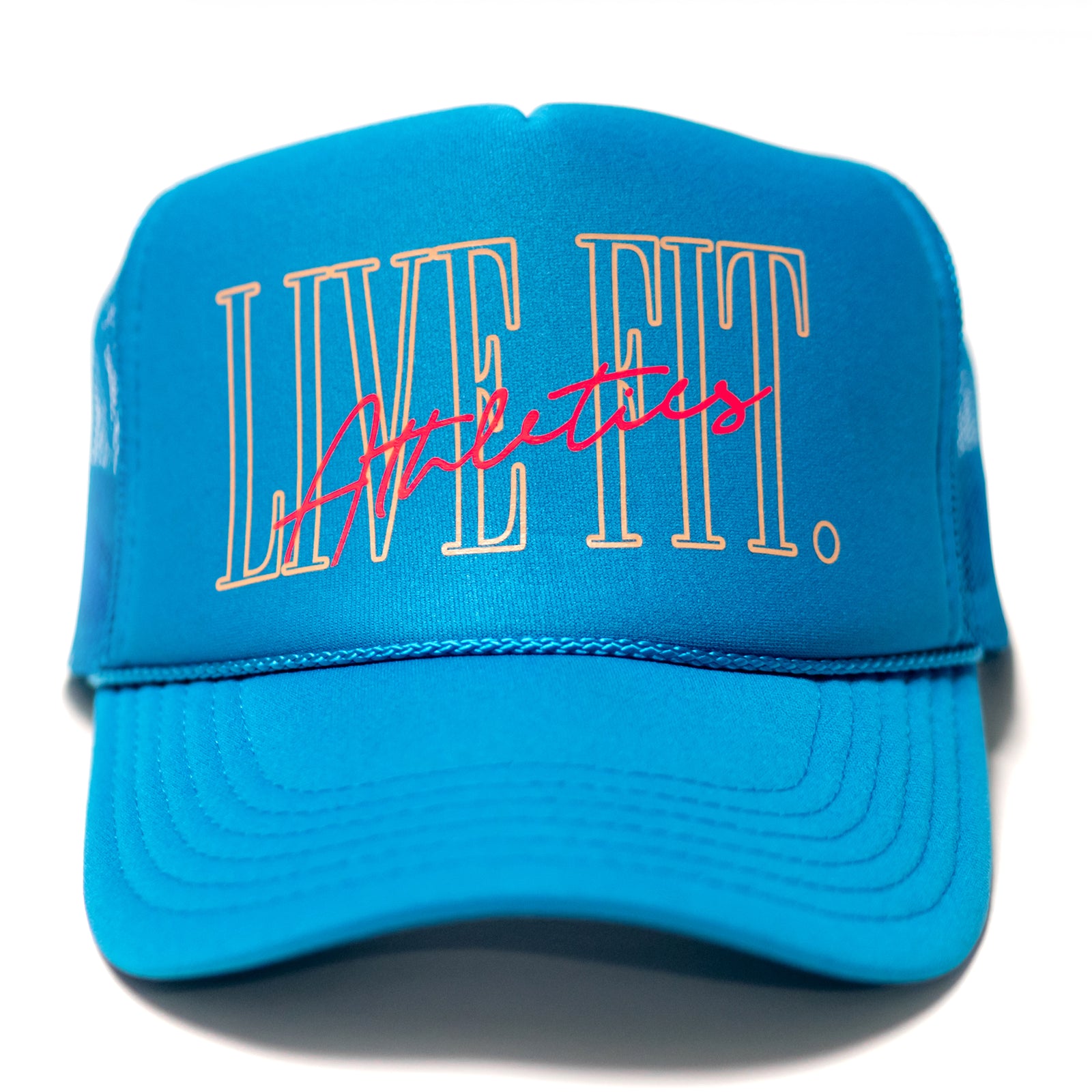 5 Panel Foam Trucker Hat - Capri Blue