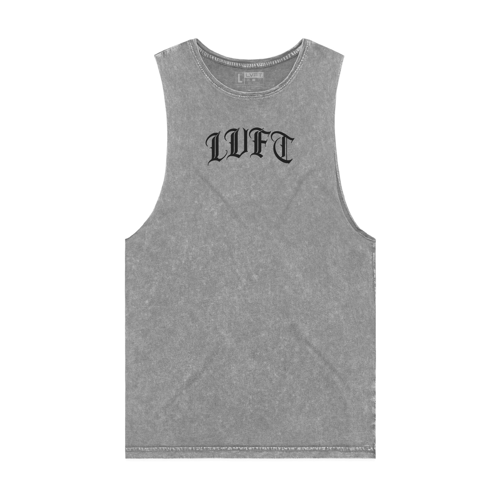 Gotham Scoop Neck Vintage Tank - Cement