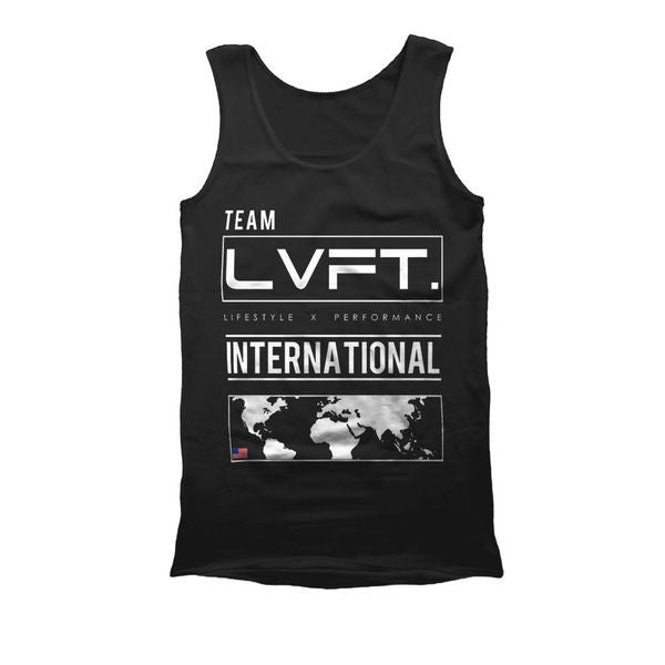 Live Fit Apparel International Tank - Black - LVFT
