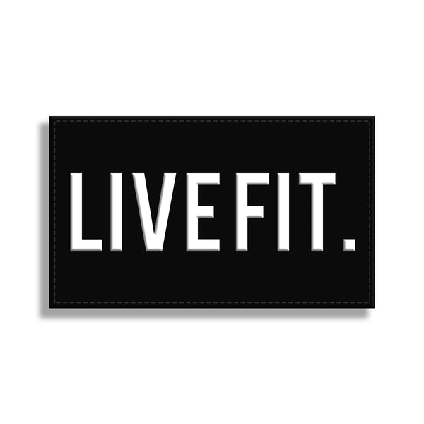 LIVE FIT PVC Patch 2" x 3" Live Fit. Apparel
