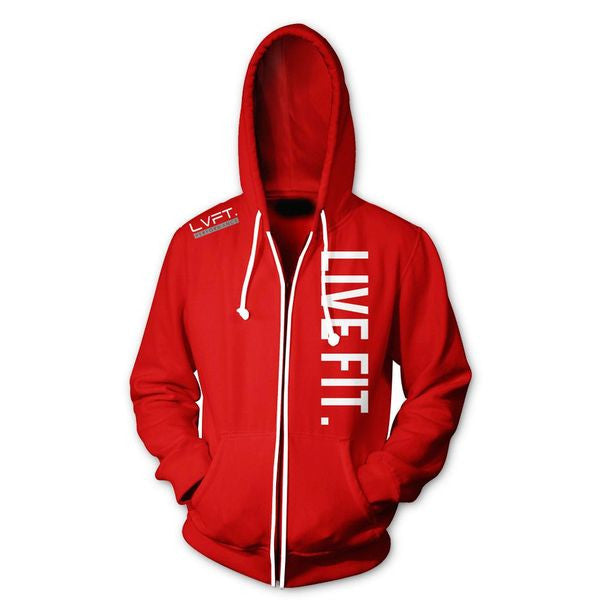 Live Fit Apparel Live Fit Zip Up - Red - LVFT