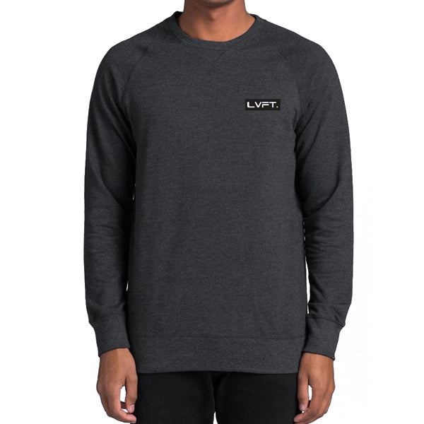 Live Fit Apparel Modern Crewneck- Asphalt Heather - LVFT