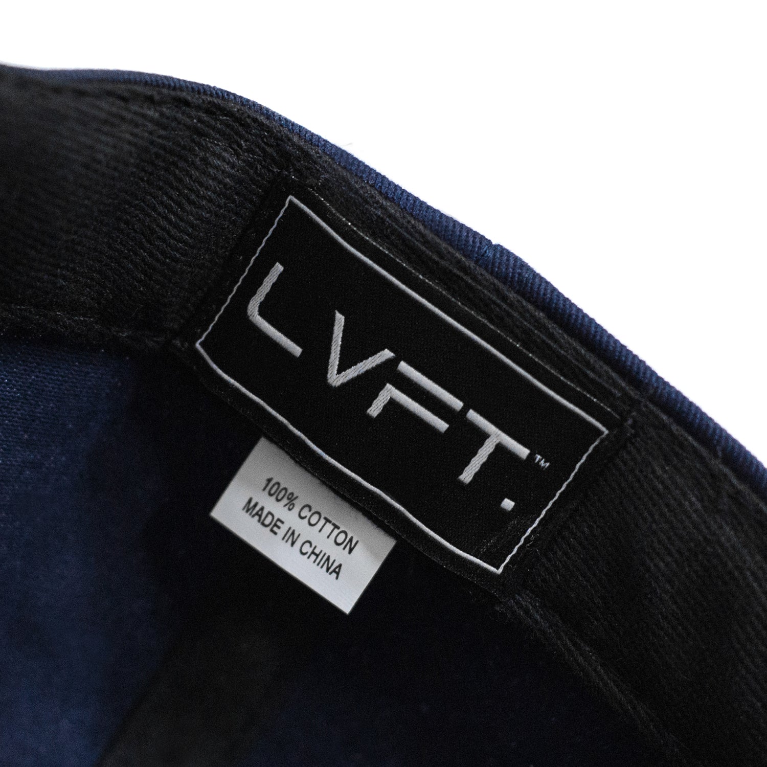 Live Fit Apparel Original Premium Structured Cap - Navy/White - LVFT