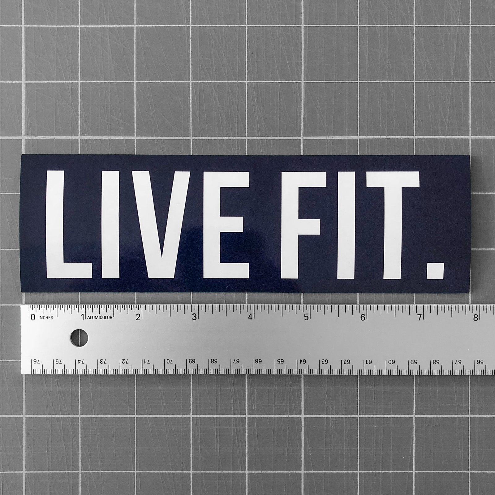 Live Fit Apparel Live Fit. 8" Sticker - Navy - LVFT