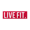 Live Fit Apparel Live Fit. 8"  Sticker - Red - LVFT 