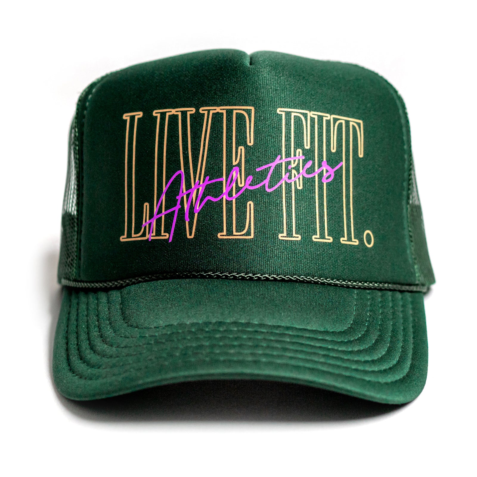 5 Panel Foam Trucker Hat - Forest Green