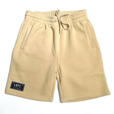 Trademark Fleece Shorts- Beige