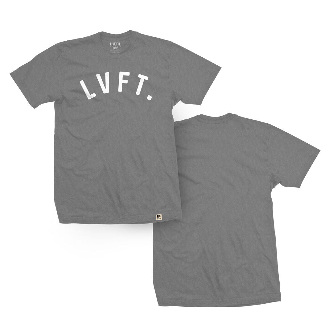 University Tee - Premium Heather / White
