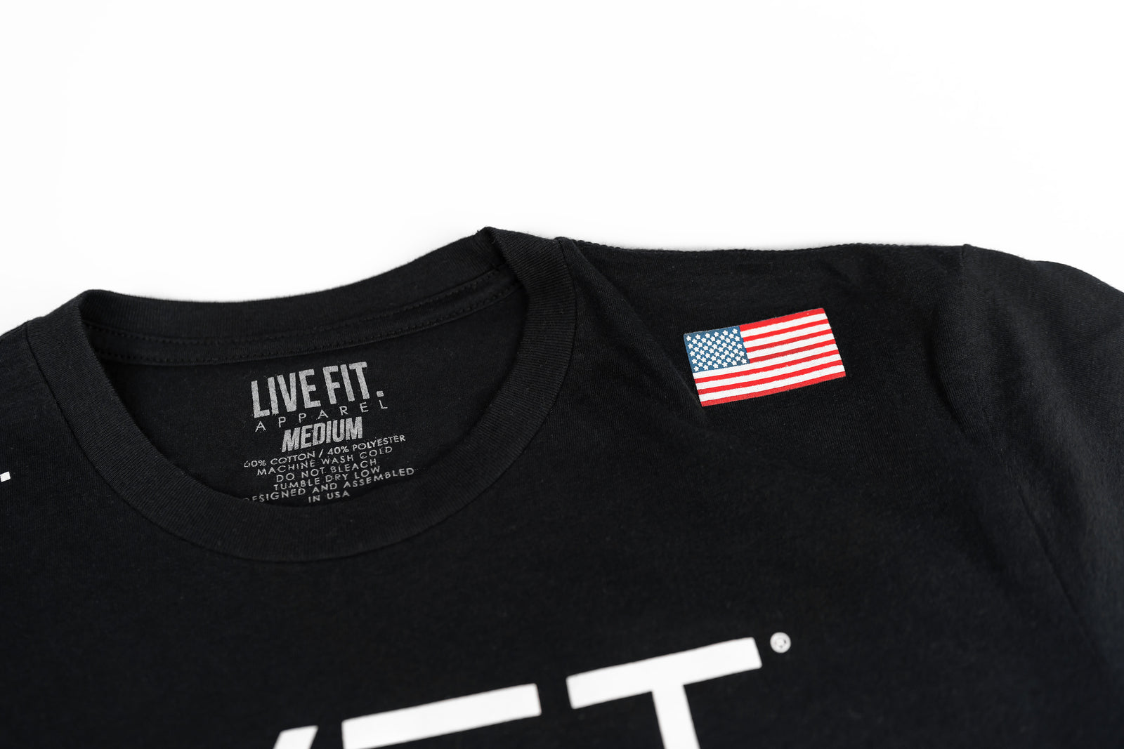 Live Fit Apparel Athlete Division Tee - Black - LVFT