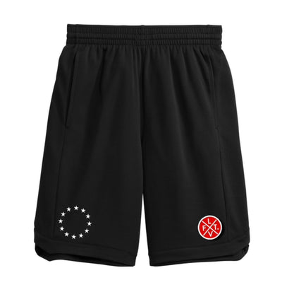 Century Court Shorts - Black/Red