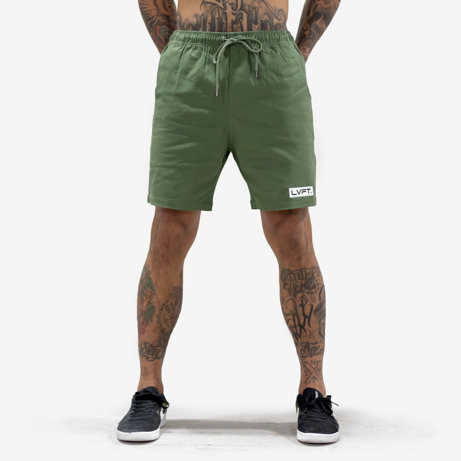 Live Fit Apparel Lifestyle Shorts - Olive - LVFT