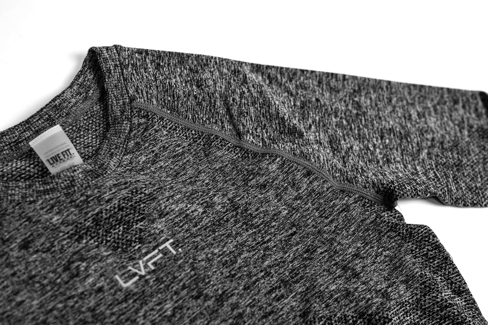 Seamless Long Sleeve Crop - Heather grey