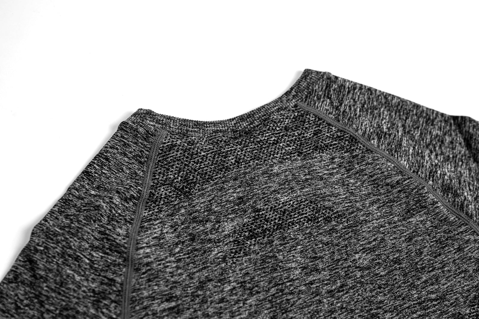 Seamless Long Sleeve Crop - Heather grey