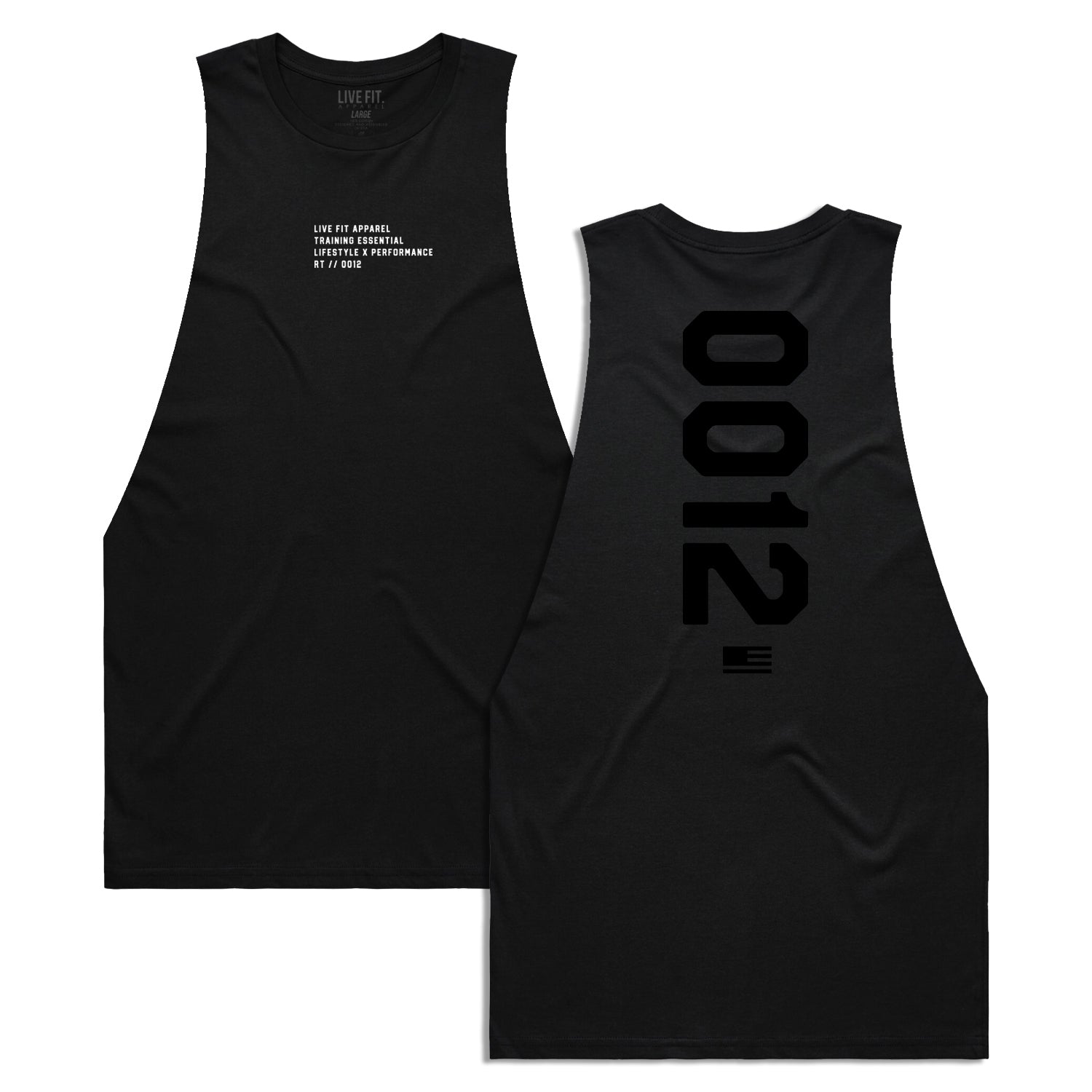 0012 Raw Cutoff - Black